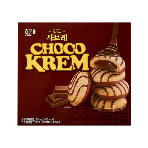 해태 사브레 초코크렘 초코크림 204g.jpg